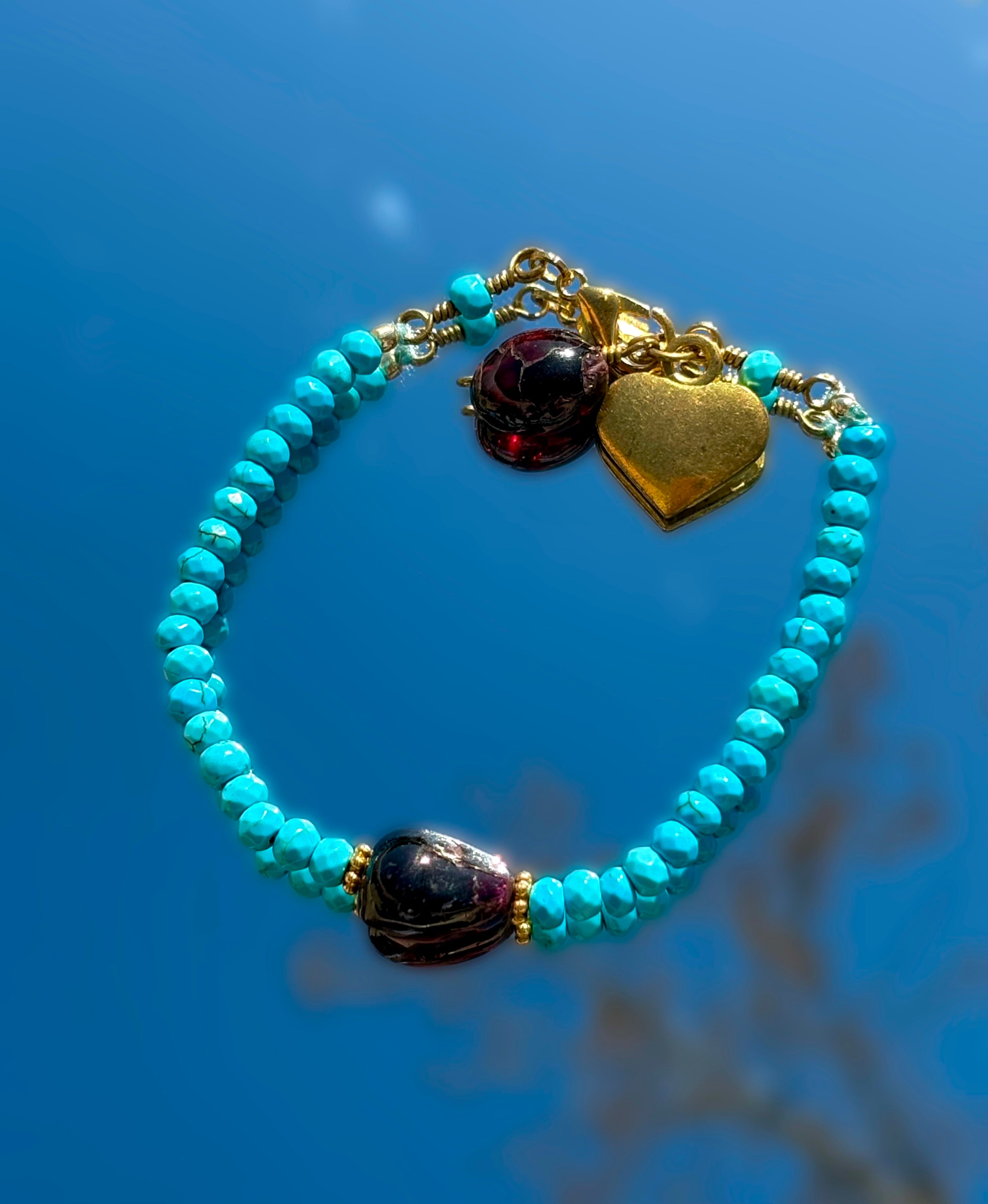 Bracelet-perle-bleu