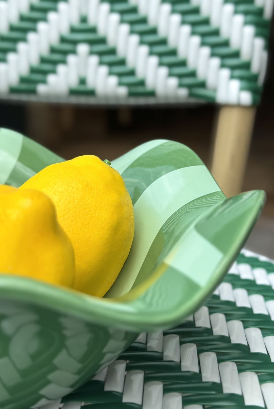 Bol Wave utilisé comme coupe de fruits déco