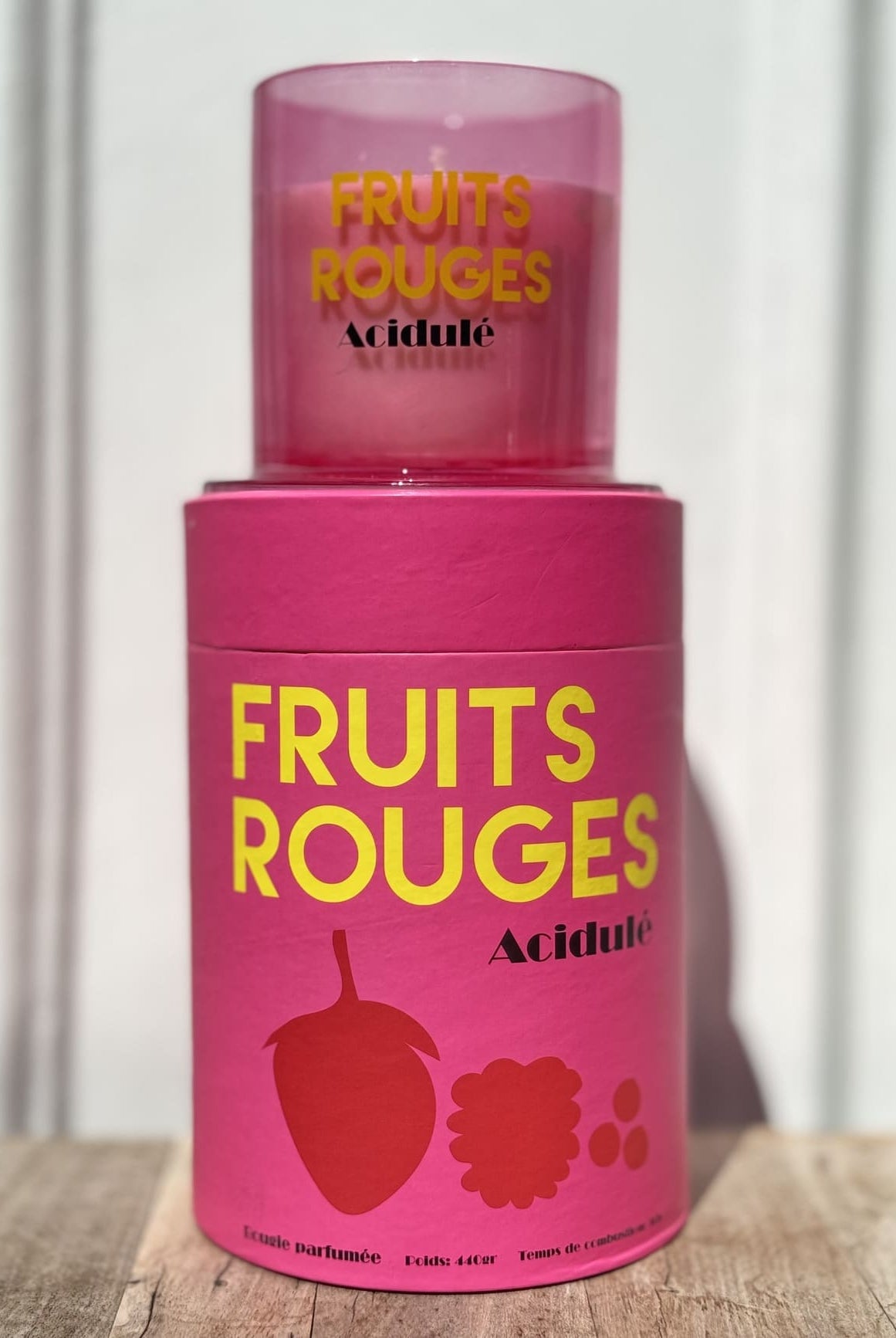Bougie parfumée fruits rouges opjet