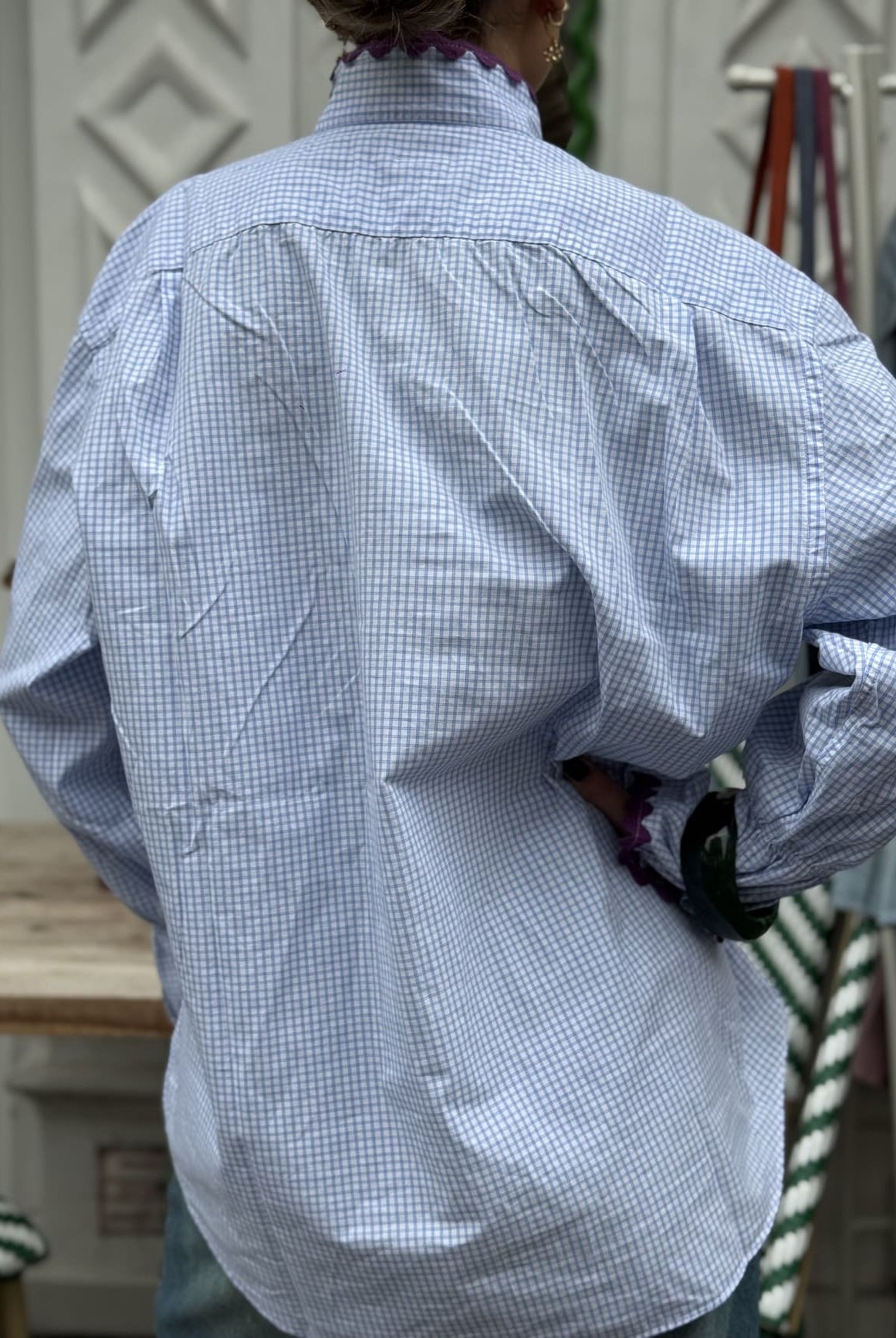 Chemise Ensemble Création bleue — vue de face