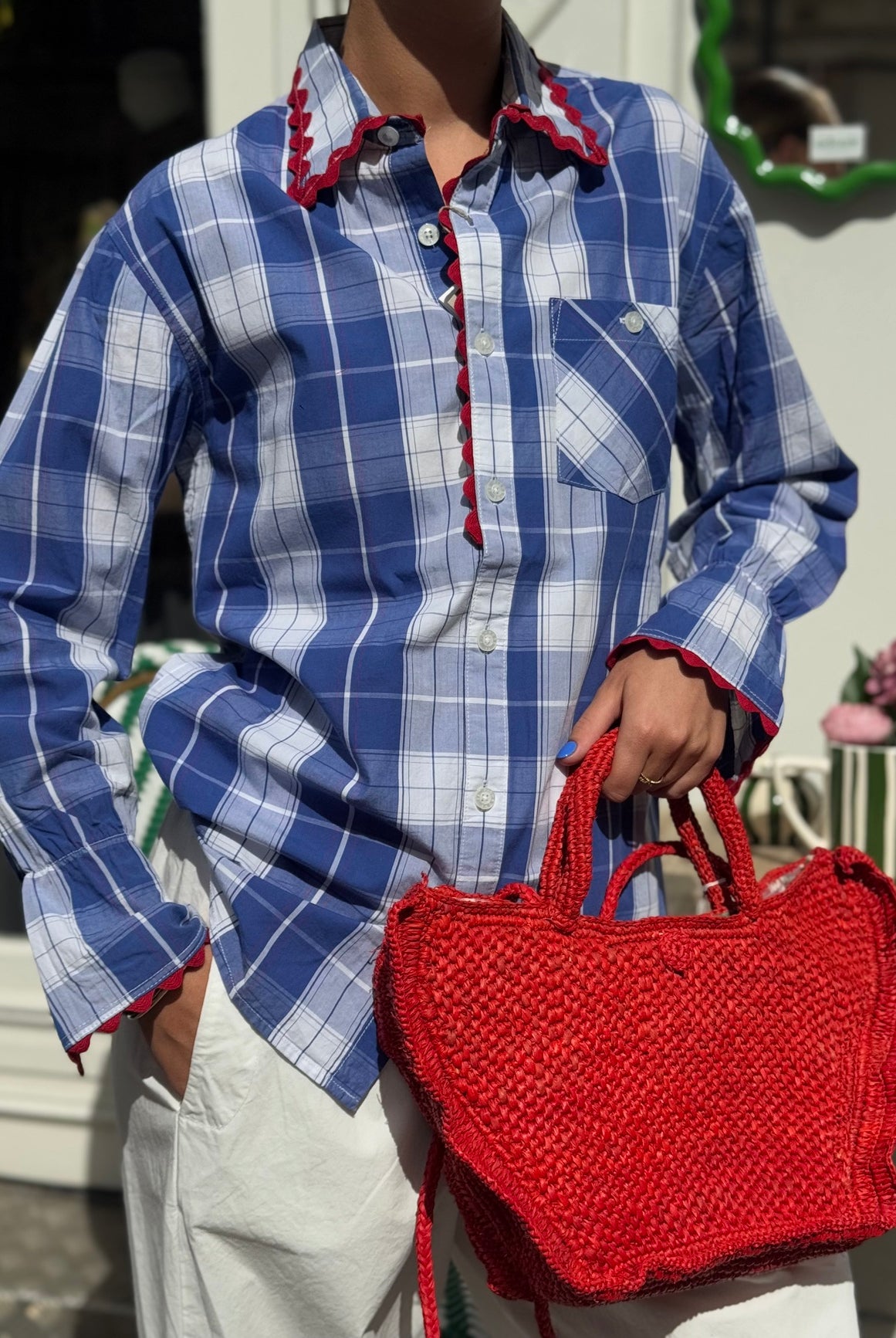 Chemise femme ensemble upcyclée fluide et élégante – Sidonie Concept Store