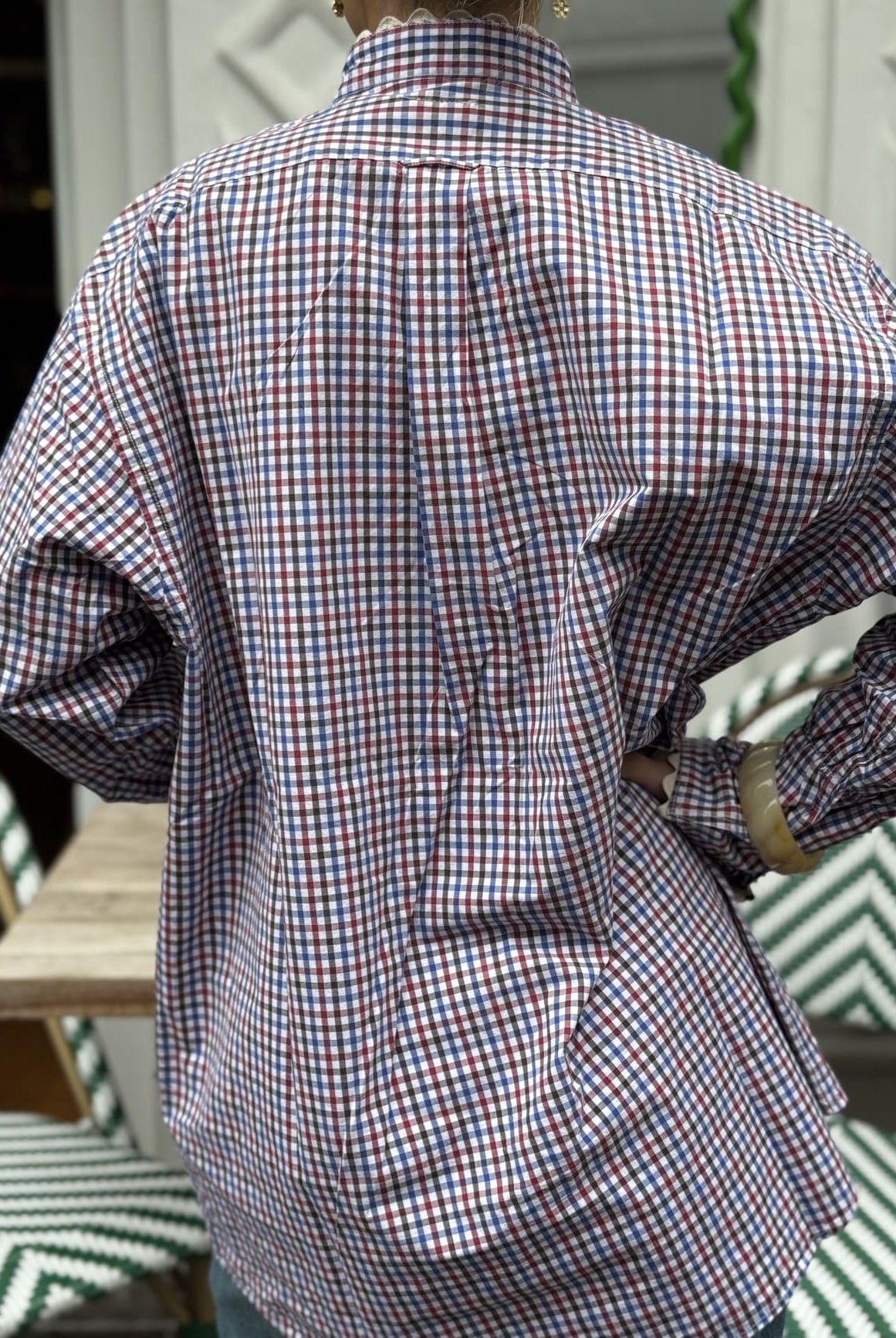 Chemise Ensemble Création Vichy – vue de dos