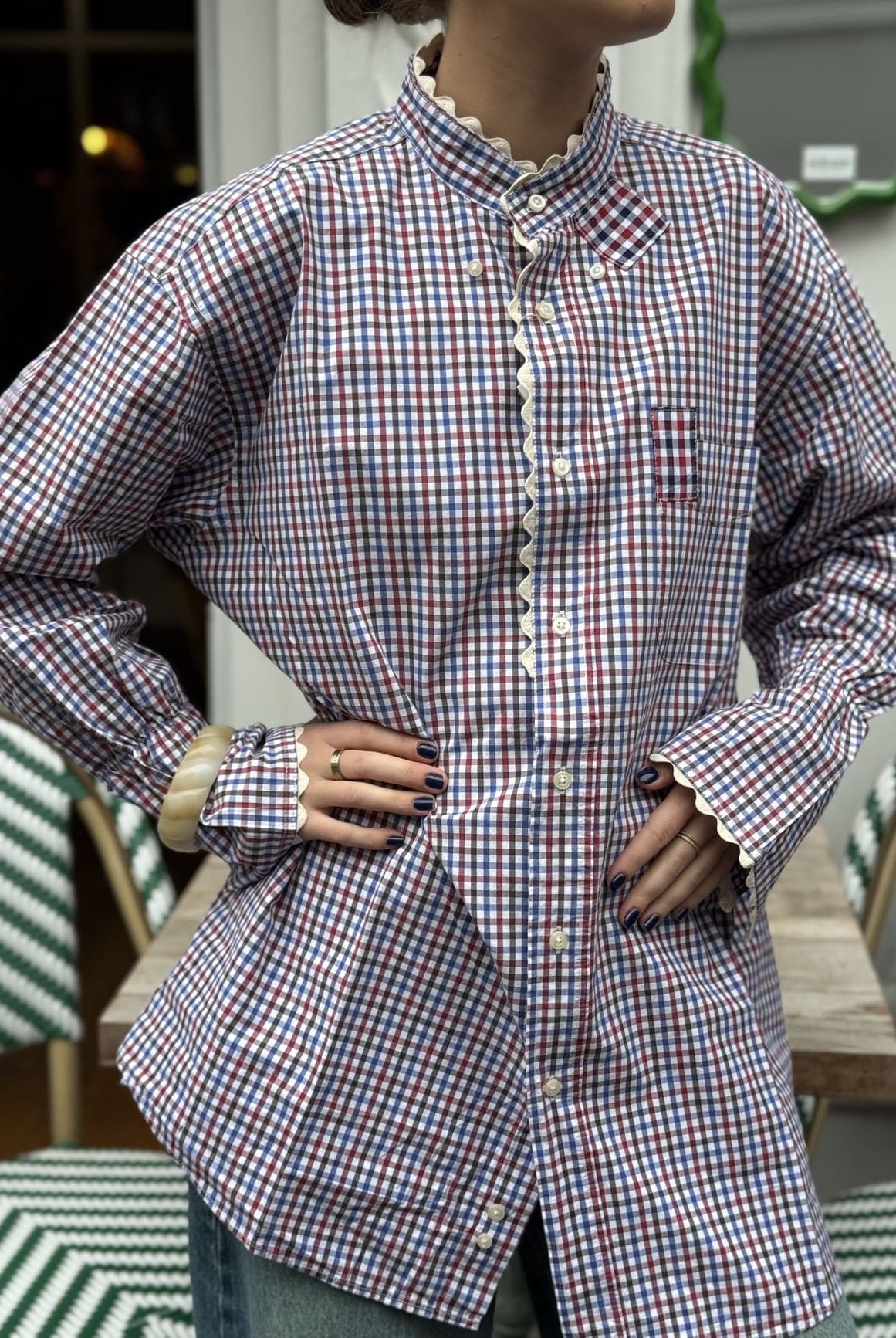 Chemise Ensemble Création Vichy – vue de face