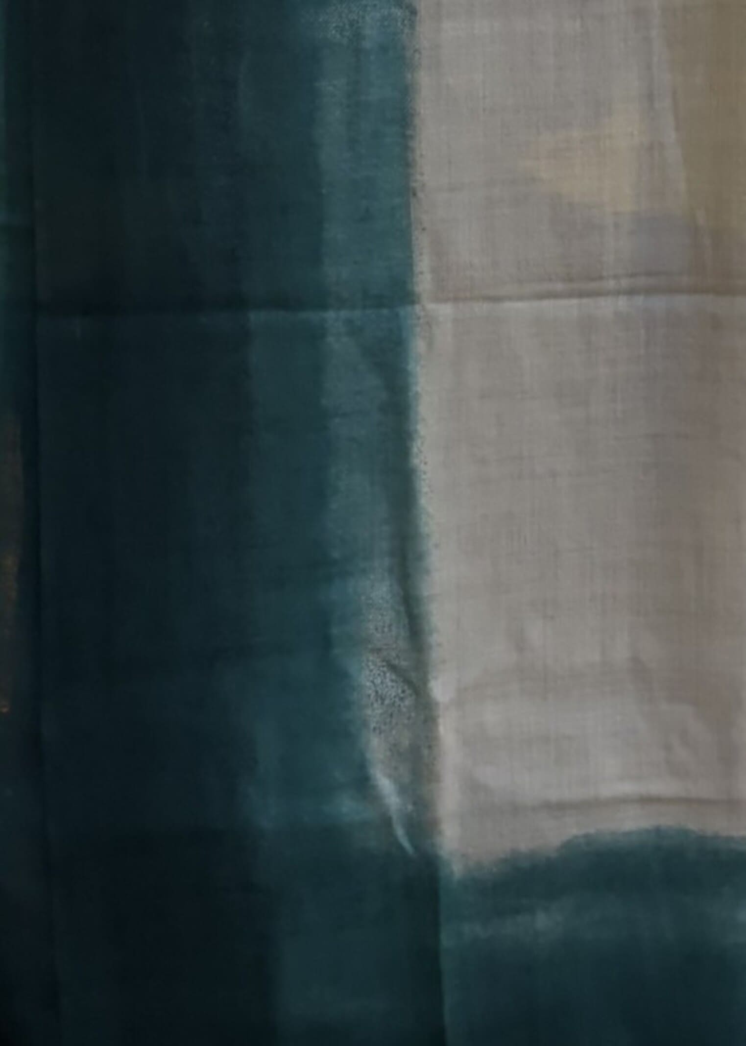 Echarpe en cachemire tie & dye, détail