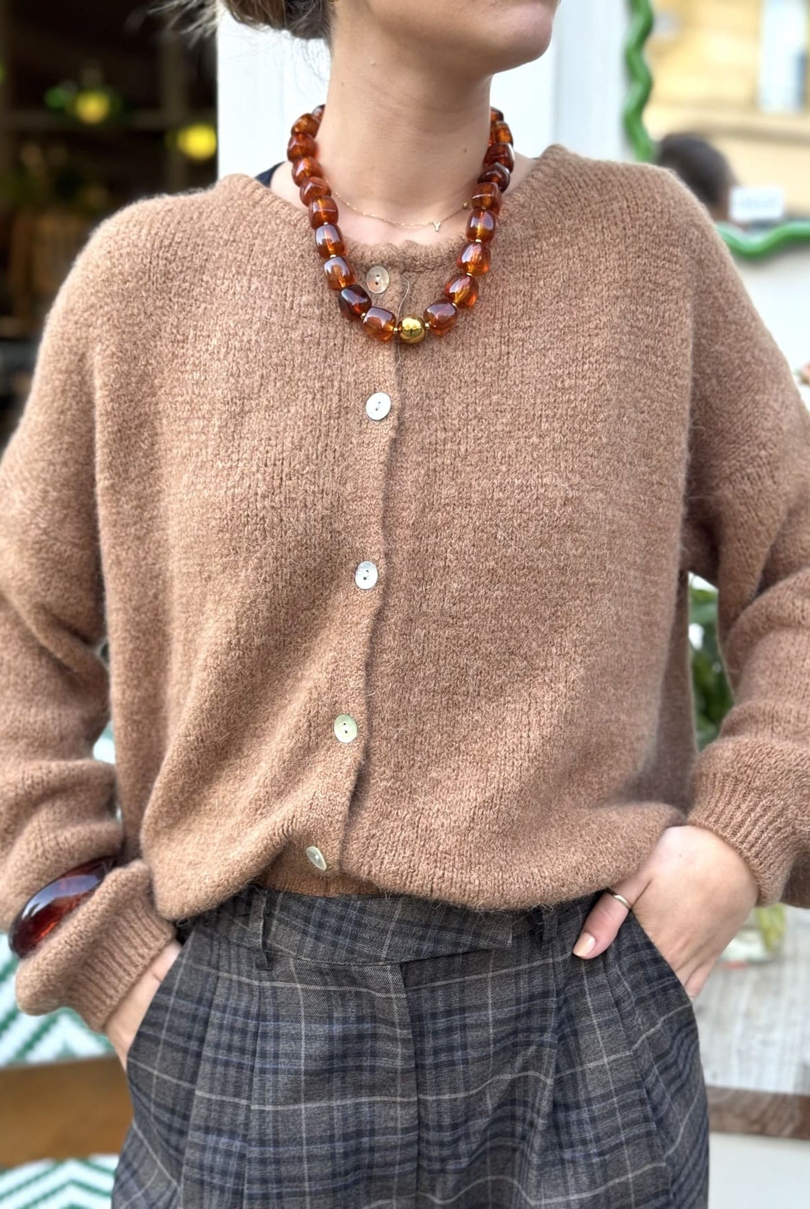 Gilet alpaga vue de face