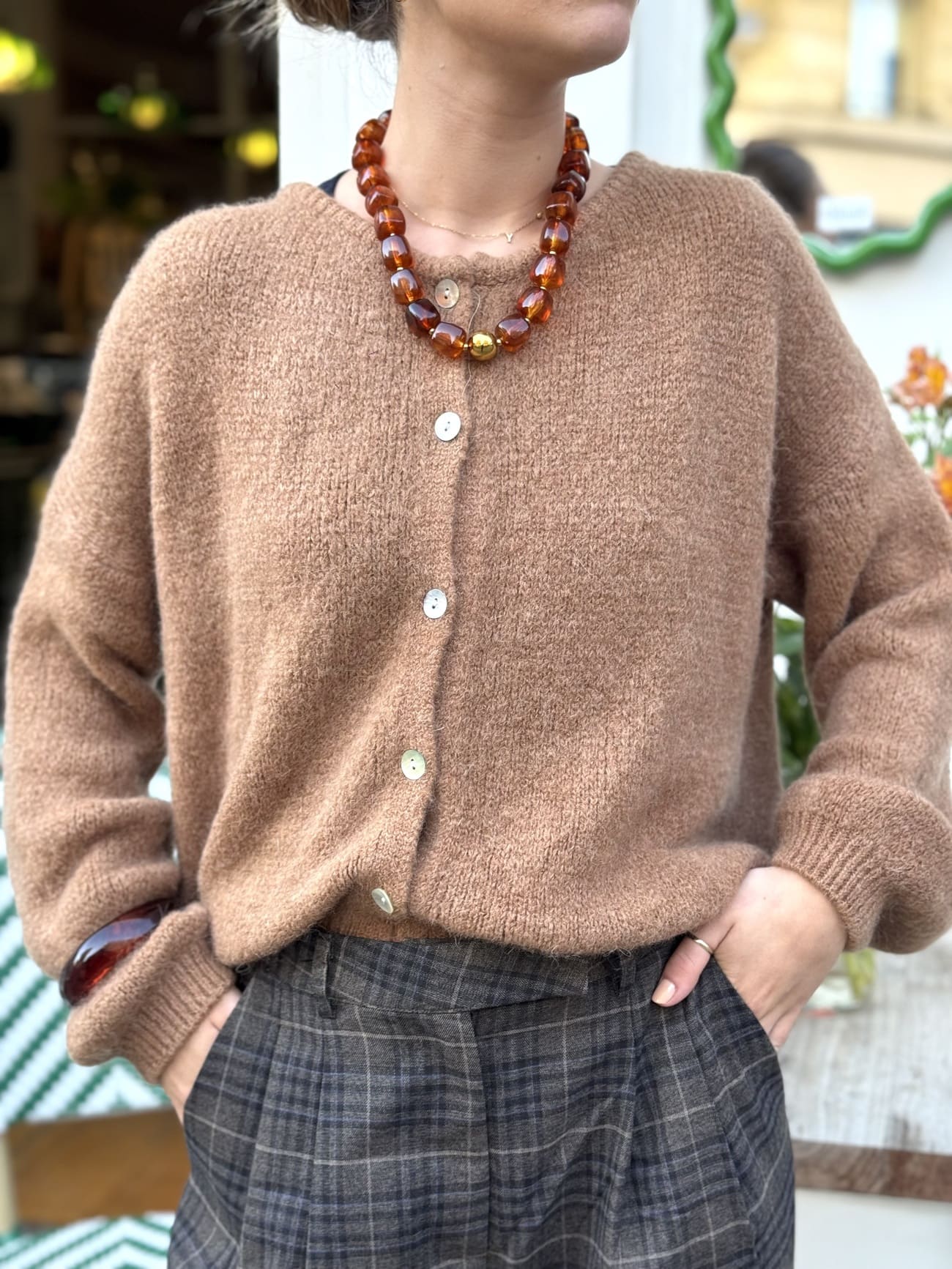 Gilet alpaga vue de face