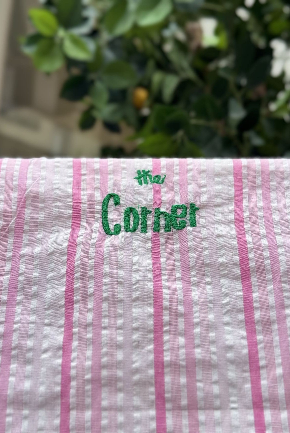 Tote bag en coton rose