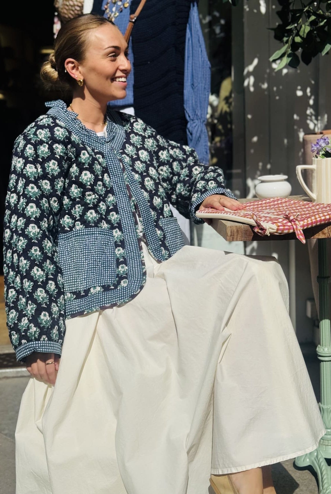 Veste matelassee coton femme coupe courte