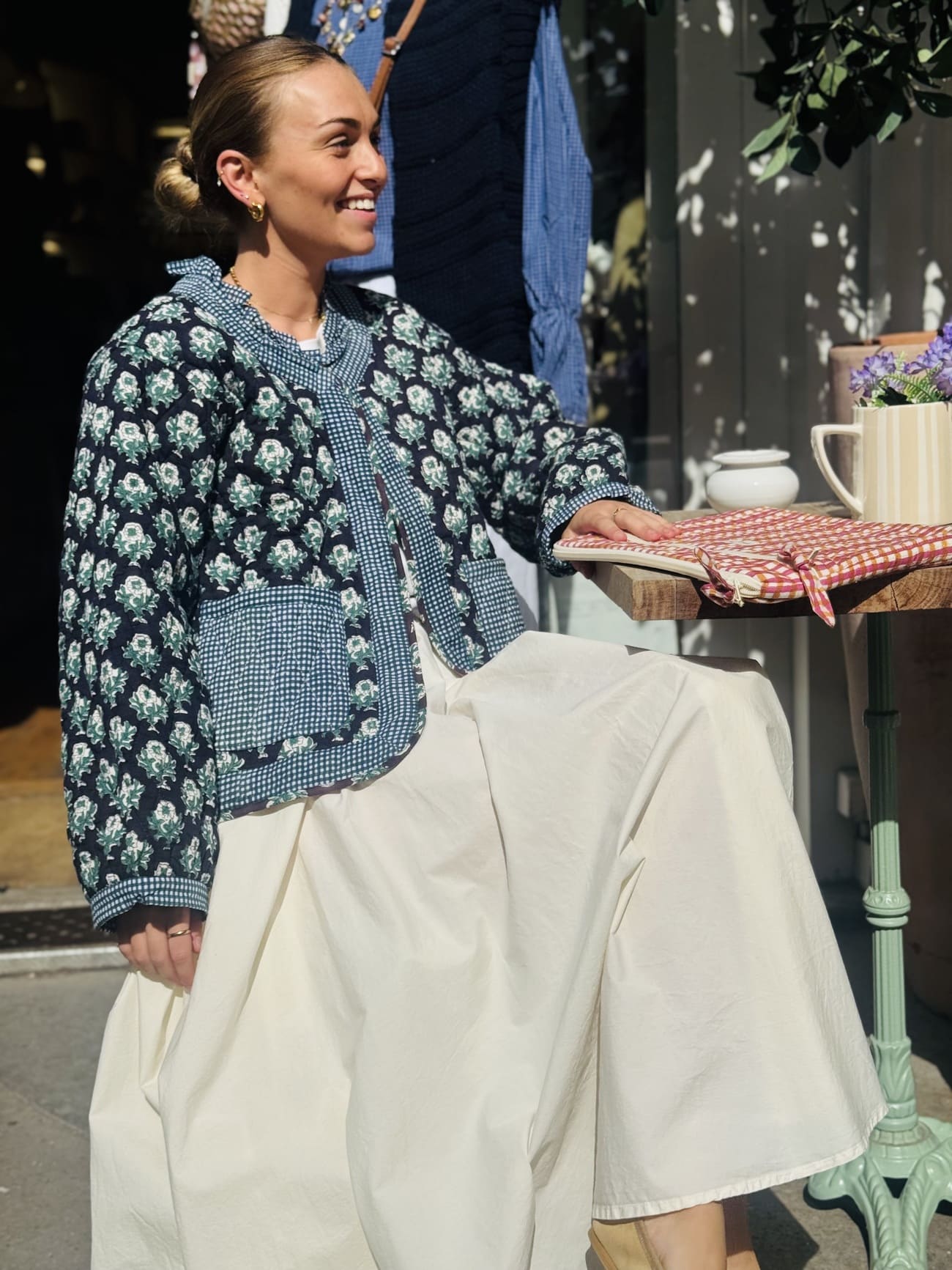 Veste matelassee coton femme coupe courte