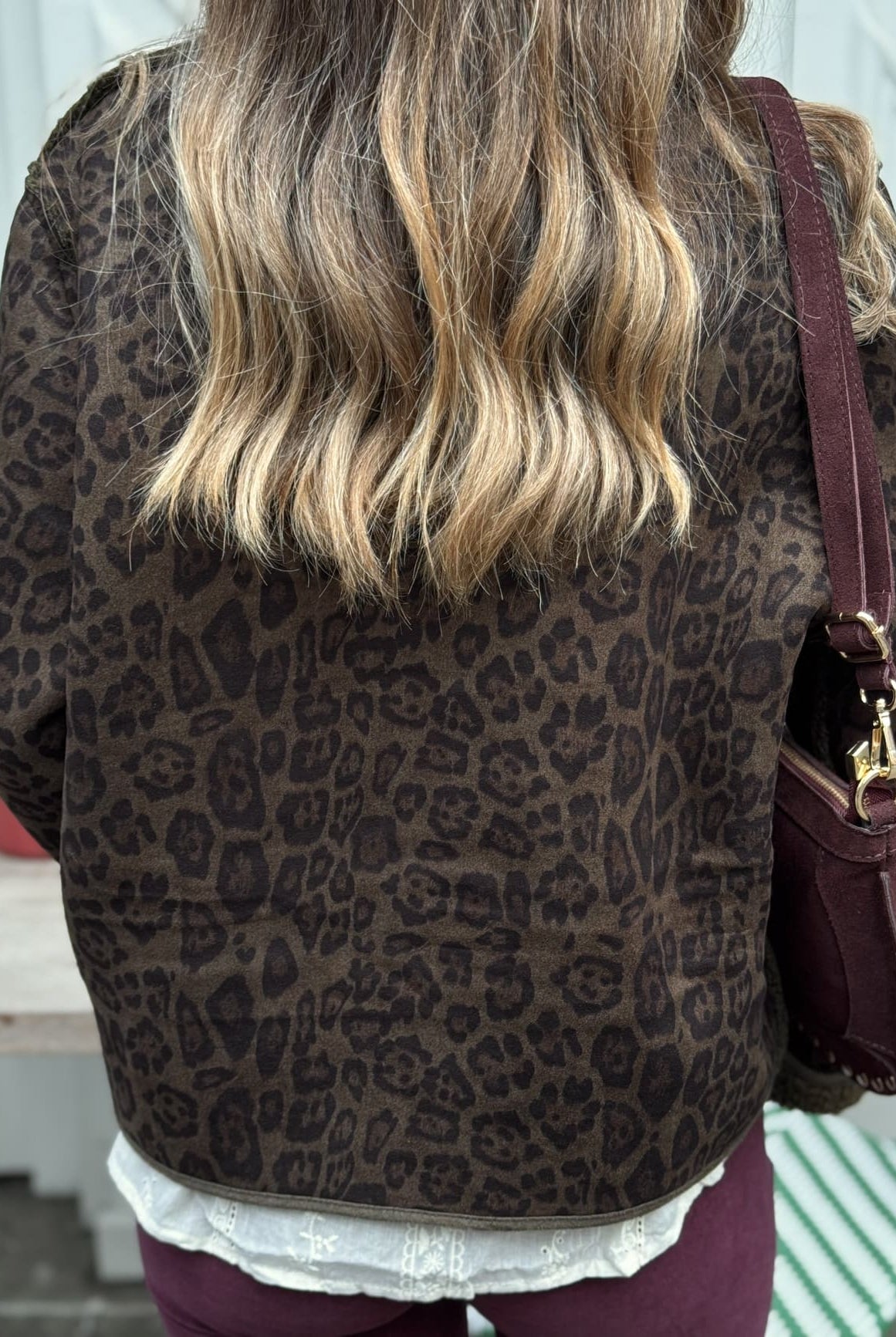 veste réversible léopard vue de dos