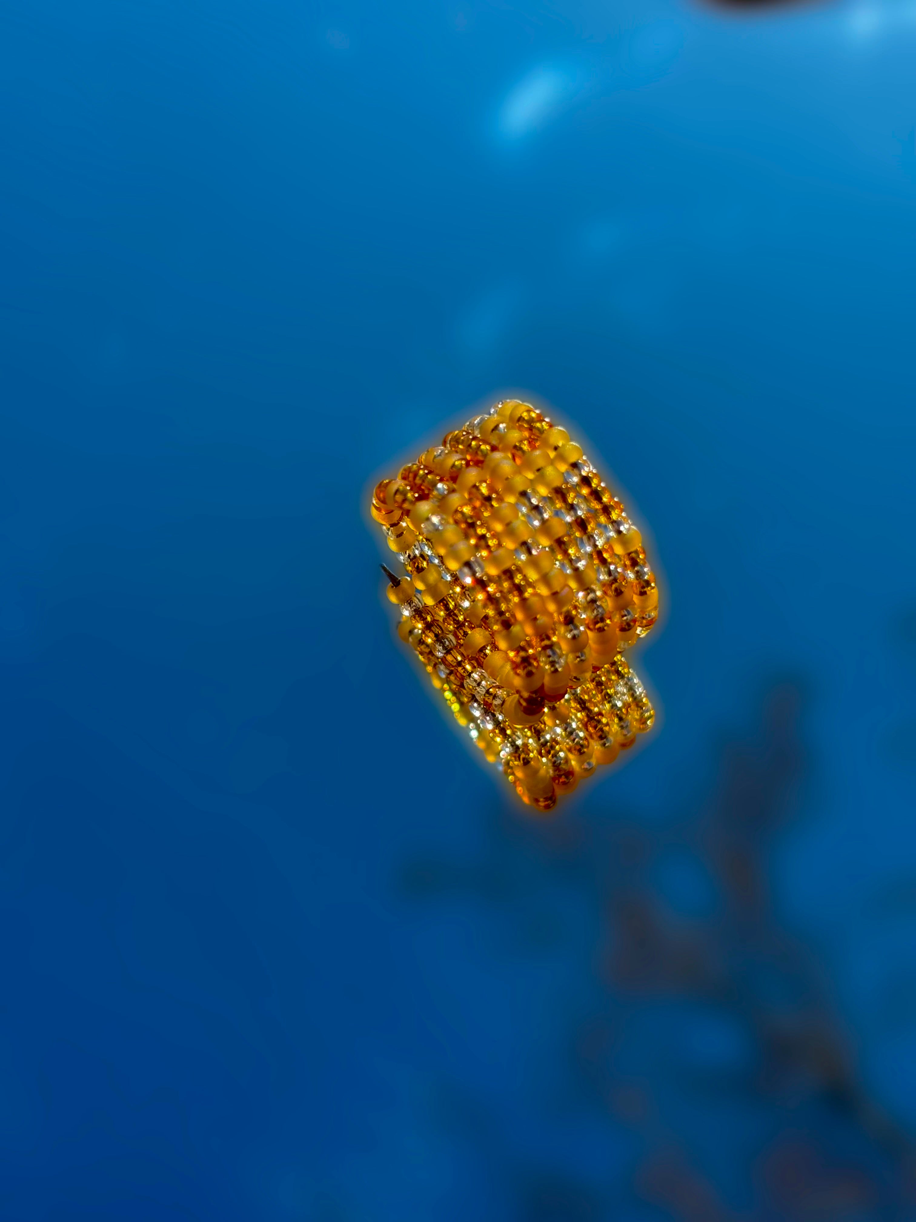 Bague-perles de verre-kharmari