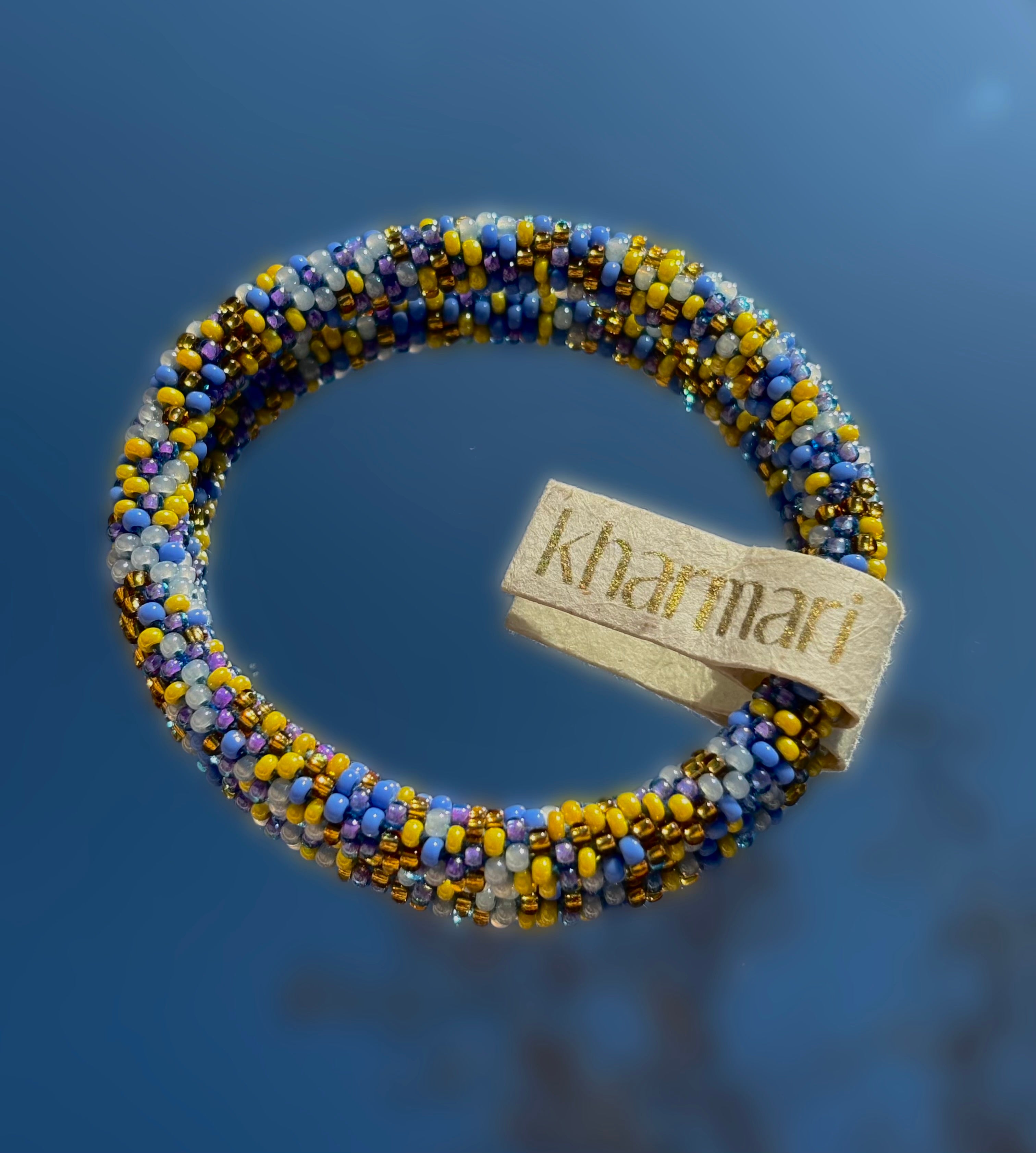 Bracelet-perle de verre-kharmari