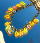 Collier-coquillage-jaune-vert