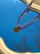 Collier-tressé-violet