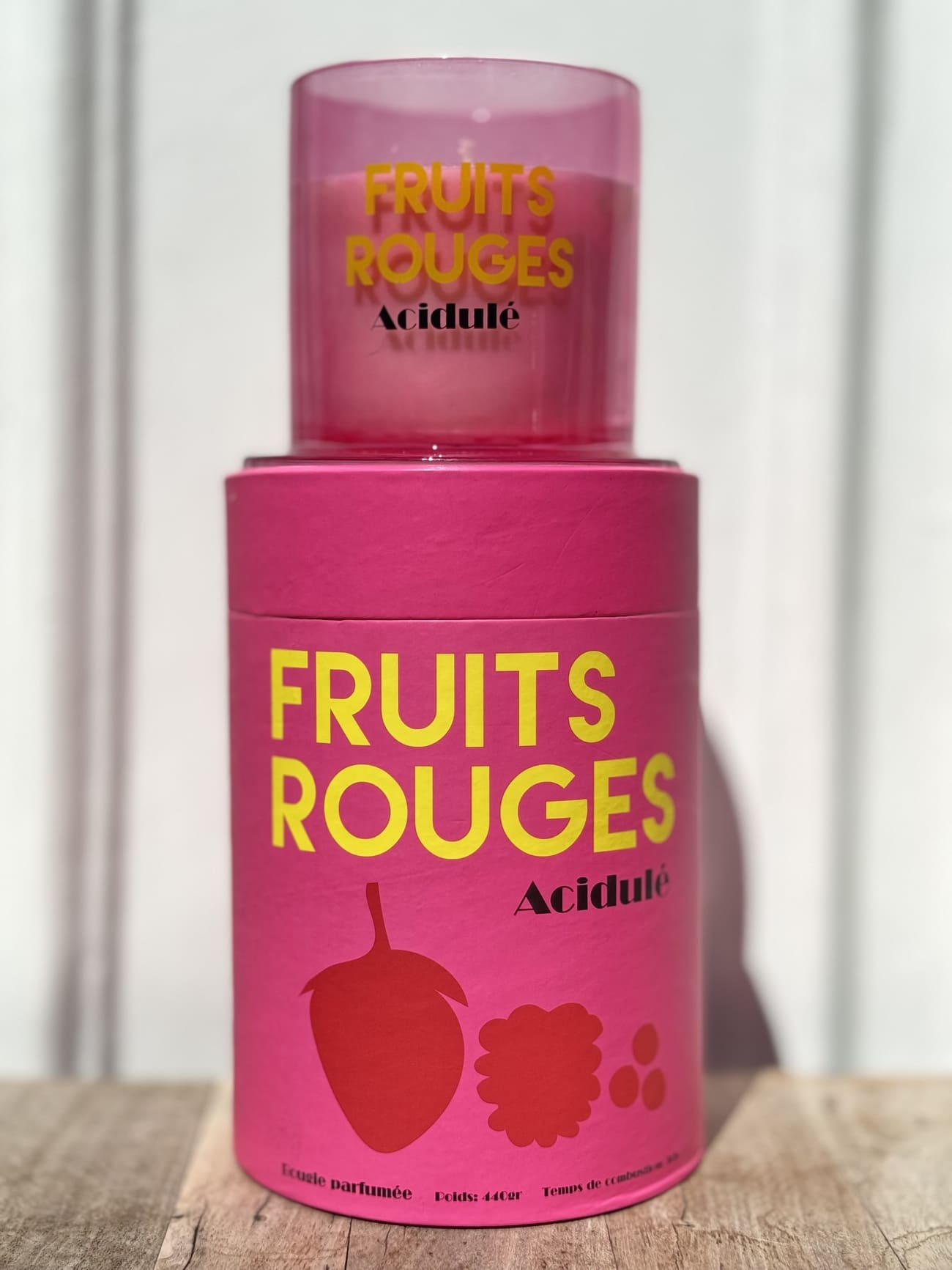 Bougie parfumée fruits rouges opjet