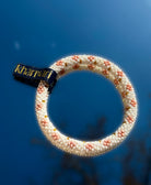 Bracelet kharmari en perles de verre au motif de fleurs stylisées