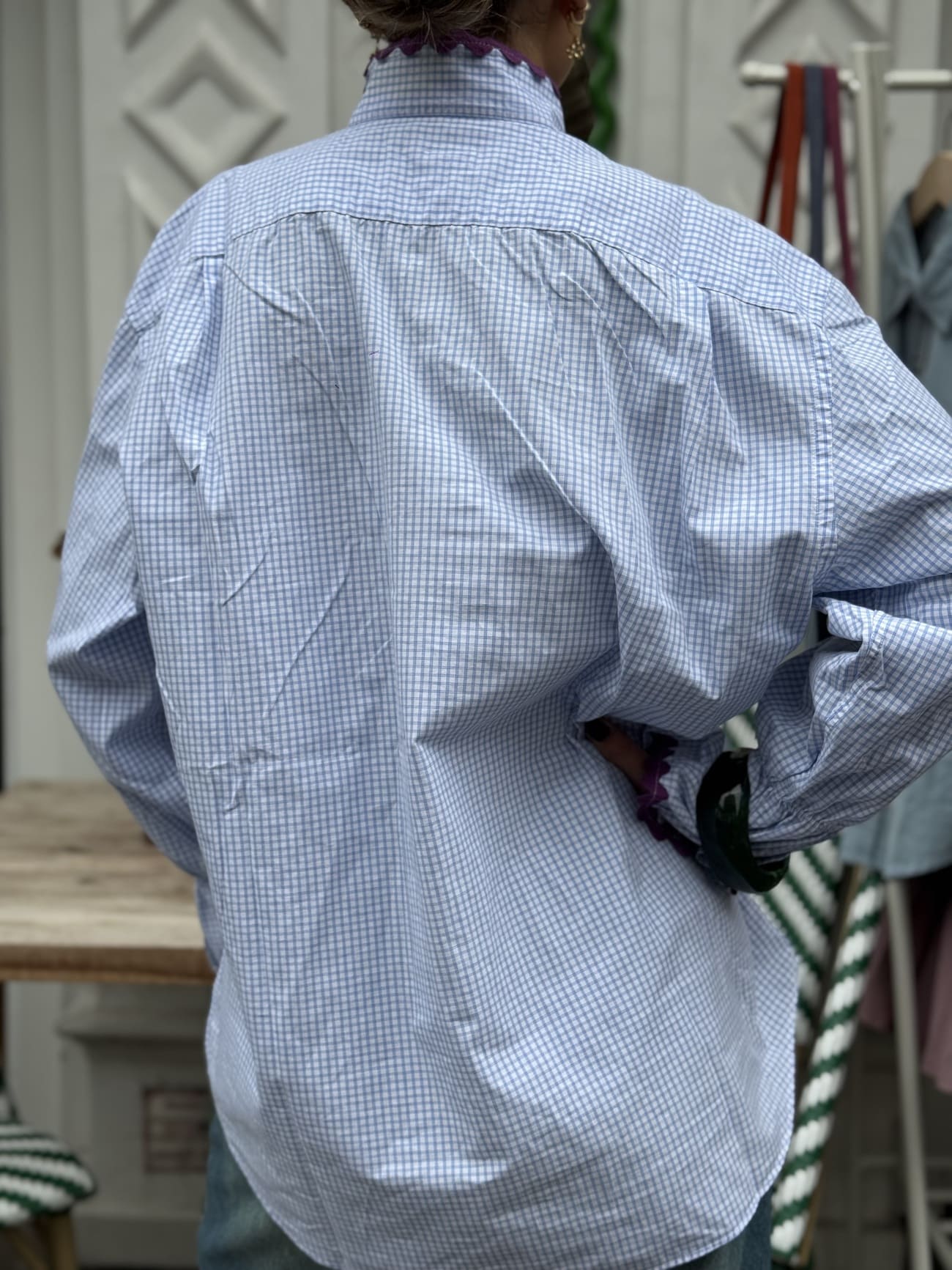 Chemise Ensemble Création bleue — vue de face