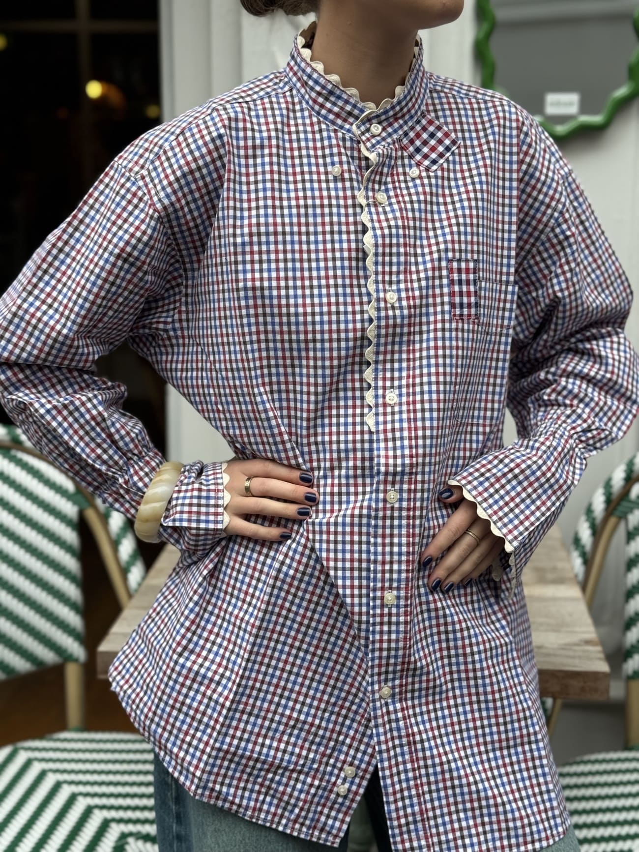 Chemise Ensemble Création Vichy – vue de face