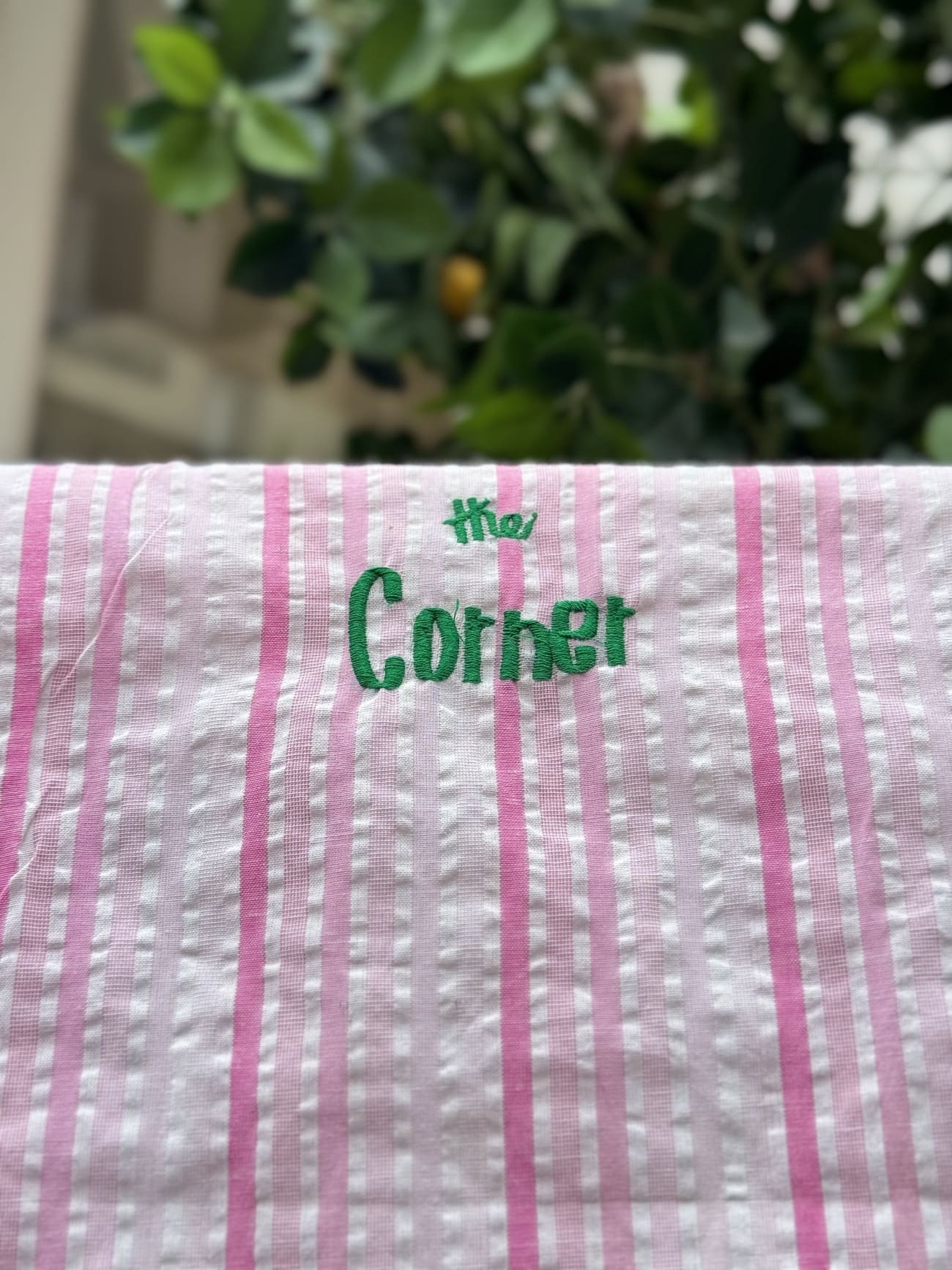 Tote bag en coton rose